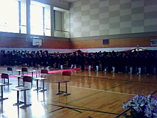 鯖江市河和田小学校卒業証書授与式に出席
