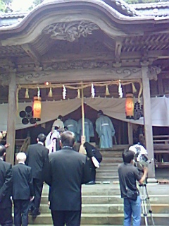 河和田町敷山神社の百年遷宮祭盛大に執り行われる