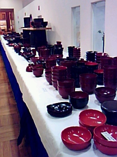 うるしの里会館・「匠の温みくらしの器」展、創作テーブル展、茶道具展合同開催